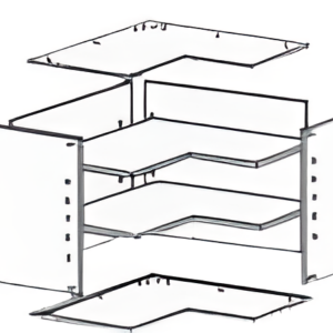 Mueble Alto Rinconera L En Kit