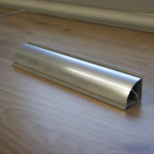 Copete Encimera Plata Brillo Redondo