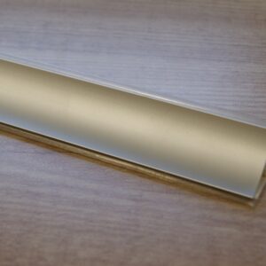 Copete Encimera Cóncavo Plata Brillo