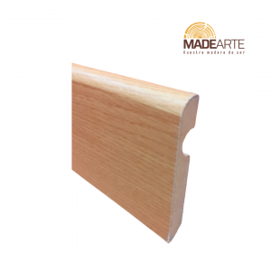 Rodapie Melamina Roble Canto Redondo