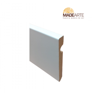 Rodapie Papel Lacado Blanco